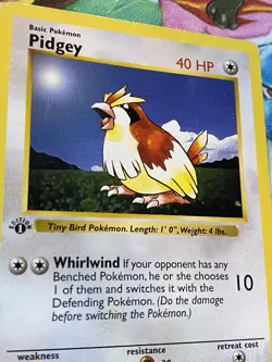 Pidgey 57/102 | 1st Edition Base Set Shadowless, MP | Pokemon TCG 1999 - Image 2