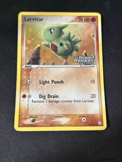 Pokemon TCG Larvitar 63/109 Team Rocket Returns Stamped Reverse Holo - Image 1