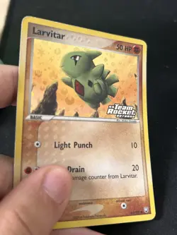 Pokemon TCG Larvitar 63/109 Team Rocket Returns Stamped Reverse Holo - Image 5