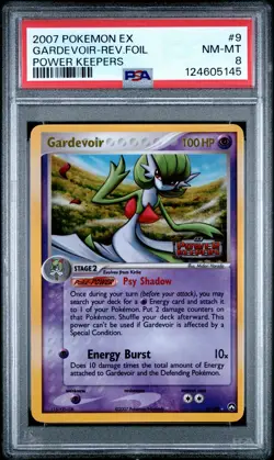 2007 POKEMON EX POWER KEEPERS #9 GARDEVOIR-REVERSE FOIL PSA 8 - Image 1