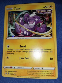 Pokemon TCG Toxel SWSH Black Star Promos SWSH209 Holo Promo - Image 1