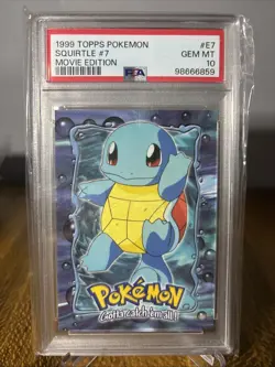 1999 Topps Pokemon Movie Edition Squirtle PSA 10 - Image 1