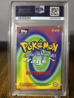1999 Topps Pokemon Movie Edition Squirtle PSA 10 - Image 2