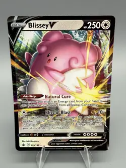 Blissey V 119/198 Swsh06: Chilling Reign Pokemon TCG Holo | NM - Image 1