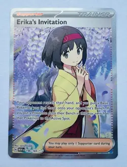 Pokemon TCG Erika's Invitation 151 Ultra Rare Full Art Holo Trainer 196/165 - Image 1