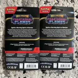 Pokemon TCG Scarlet Violet Phantasmal Flames Checkstand Blister Pack Lot Of 10 - Image 2