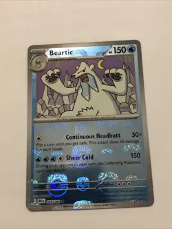 Beartic Master Ball Reverse Holo Pokemon Black Bolt 026/086 Rare Mint - Image 1