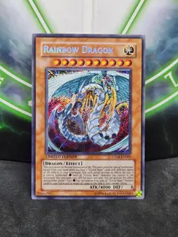 Yugioh Rainbow Dragon CT04-EN005 Secret Rare Promo NM - Image 1