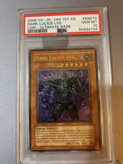 Yugioh - Dark Lucius LV6 - CDIP-EN010 - Ultimate Rare - 1st Edition - PSA 10 - Image 1