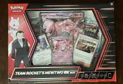Pokemon TCG Cards Team Rocket's Mewtwo Ex Box New Sealed - Image 1