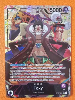 One Piece Card Game OP07-059 Foxy Leader Alt/Alternate/Parallel Art - (English) - Image 1