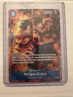 Portgas D Ace OP08-052 Treasure Rare(TR) Royal Blood One Piece Card Game - Image 1