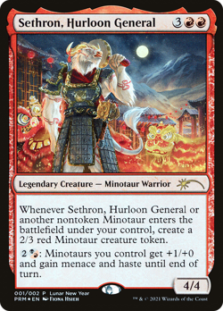 Sethron, Hurloon General (2021 Lunar New Year) FOIL Promo NM Rare CARD ABUGames - Image 1