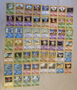 Pokemon TCG Lot of 52 Cards from Base Set Vintage 1999 WOTC - Image 1