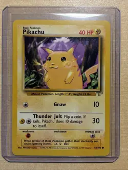 Pokemon Pikachu TCG Yellow Cheeks E3 Promo Card 58/102 - Image 1