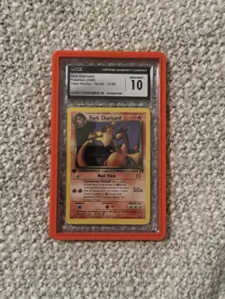 Dark Charizard Pokemon Card CGC Gem Mint 10 Team Rocket 1st Ed. 21/82 (Non-Holo) - Image 1