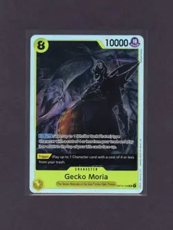 Gecko Moria SR OP14-104 The Azure Sea's Seven Foil One Piece Card Game - Image 1