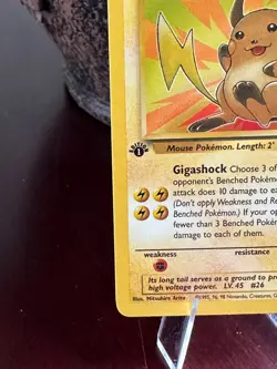 Raichu 29/62 Rare 1st Edition Fossil Pokemon Card vintage non holo - Image 2
