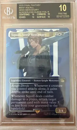 BGS 10 BLACK LABEL MTG Final Fantasy Squall SeeD Mercenary Surge Foil 0547 ENG - Image 1