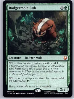 Magic The Gathering - Badgermole Cub Foil Avatar The Last Airbender 0167 - Image 5