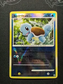 SQUIRTLE 2007 Pokemon TCG Secret Wonders #112/132 REVERSE HOLO - Image 1