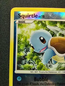 SQUIRTLE 2007 Pokemon TCG Secret Wonders #112/132 REVERSE HOLO - Image 2