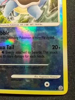 SQUIRTLE 2007 Pokemon TCG Secret Wonders #112/132 REVERSE HOLO - Image 4