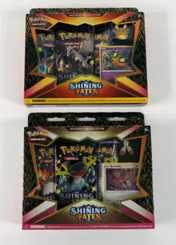 Pokemon TCG Shining Fates Mad Party Pin Collection Box Set of 4 Factory Sealed - Image 4