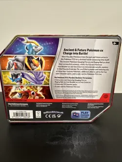 Pokemon Paradox Destinies Tin, RAGING BOLT EX, (5) Booster Packs - New Sealed - Image 2