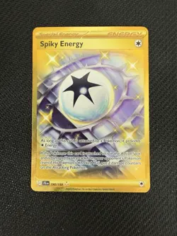 Pokemon TCG Spiky Energy 190/159 Journey Together Secret Rare Gold - Image 1