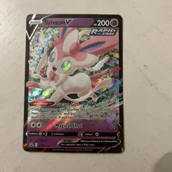 Sylveon V SWSH202 Black Star Promos Ultra Rare Holo Eeveelution Pokemon 2022 - Image 1