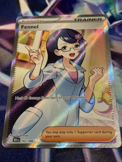 Pokemon TCG Fennel 162/086 Holo Double Rare Full Art Black Bolt NM/M - Image 2