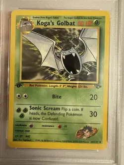 2000 Pokemon - 1st Edition Koga’s Golbat - Gym Challenge 46/132 PSA 9 Mint! WOTC - Image 3