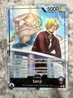 Sanji OP12-041 (Alt Art Leader) One Piece Legacy of the Master Foil - English. - Image 1