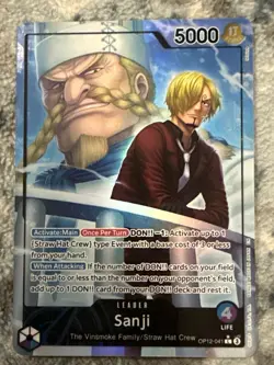 Sanji OP12-041 (Alt Art Leader) One Piece Legacy of the Master Foil - English. - Image 2