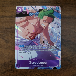 One Piece OP09 Emperors In The New World Zoro-Juurou ST18-004 Treasure Rare - Image 1