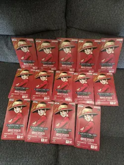 One Piece TCG: Carrying On His Will Sleeved Booster OP-13 English LOT OF 14 - Image 2