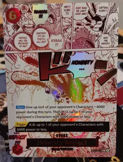 Honesty Impact (Alternate Art) OP11-018 A Fist of Divine Speed Foil - Image 1