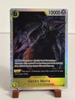 Gecko Moria SR - OP14-104 - The Azure Sea's Seven One Piece TCG - Image 1