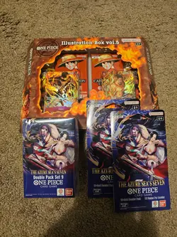 One Piece SEALED Lot Illustration Box Vol 5 - Double Pack Set 9 - OP14 EB04 - Image 1