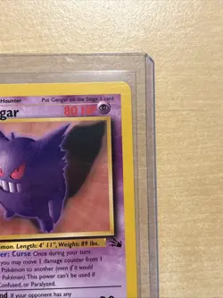 Pokemon TCG Gengar Fossil Card 20/62 First Edition Non Holo - Image 3