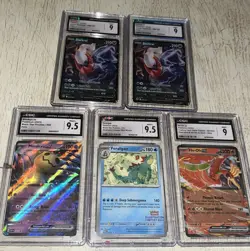 Lot Of 5 Cgc Graded Pokemon Cards -Darkrai,Feraligatr,Mimikyu!!! - Image 1