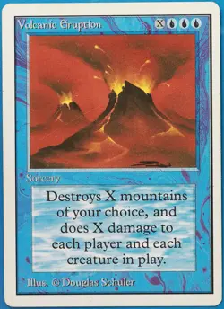 Volcanic Eruption Unlimited PLD Blue Rare MAGIC MTG CARD (ID# 497818) ABUGames - Image 1