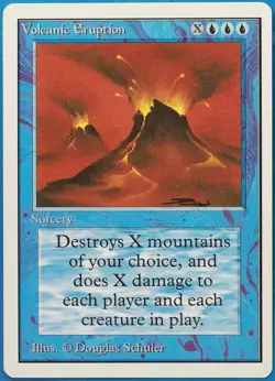 Volcanic Eruption Unlimited PLD Blue Rare MAGIC MTG CARD (ID# 497819) ABUGames - Image 1