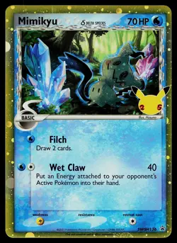Pokemon Card - Mimikyu (Delta Species) Black Star Promo SWSH136 Holo - Image 1