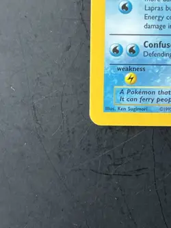 Pokemon TCG Lapras Fossil Holo Rare Card 10/62 1999 Basic Pokemon - Image 3