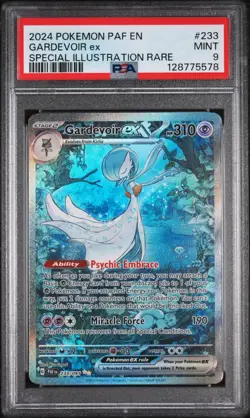 Pokemon Gardevoir EX TCG SIR Paldean Fates Card 233/091 PSA 9 - Image 1