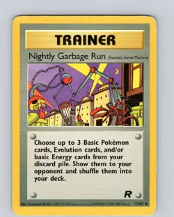 Pokemon TCG Nightly Garbage Run Team Rocket 77/82 Uncommon Card WOTC HP - Image 1