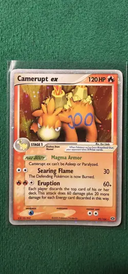 Pokemon TCG Camerupt EX Emerald #92 individual card collectible - Image 1