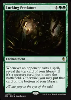 Lurking Predators Light Play, English Magic the Gathering MTG Commander 2016 - Image 1